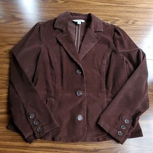 Vintage St. John's Bay Corduroy Suit Coat/Blazer Womens PL